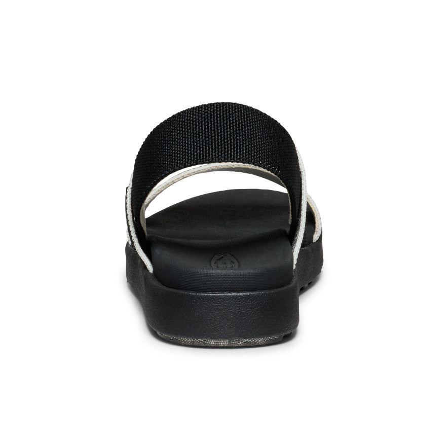 Women's Elle Backstrap Sandal - Comfortable Strappy Summer Sandals in Black & Star White | Perfect for Beach, Vacation & Casual Outings
