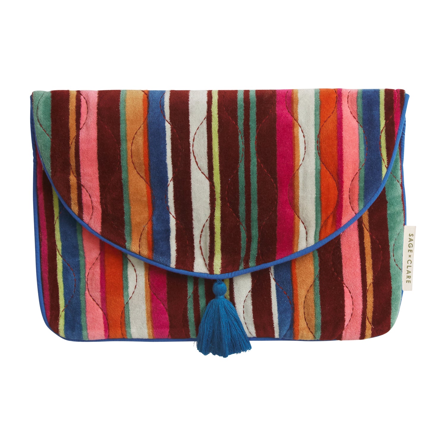 Corinne Velvet Clutch Bag for Women - Elegant Evening Purse with Wristlet Strap - Perfect for Parties, Weddings & Special Occasions