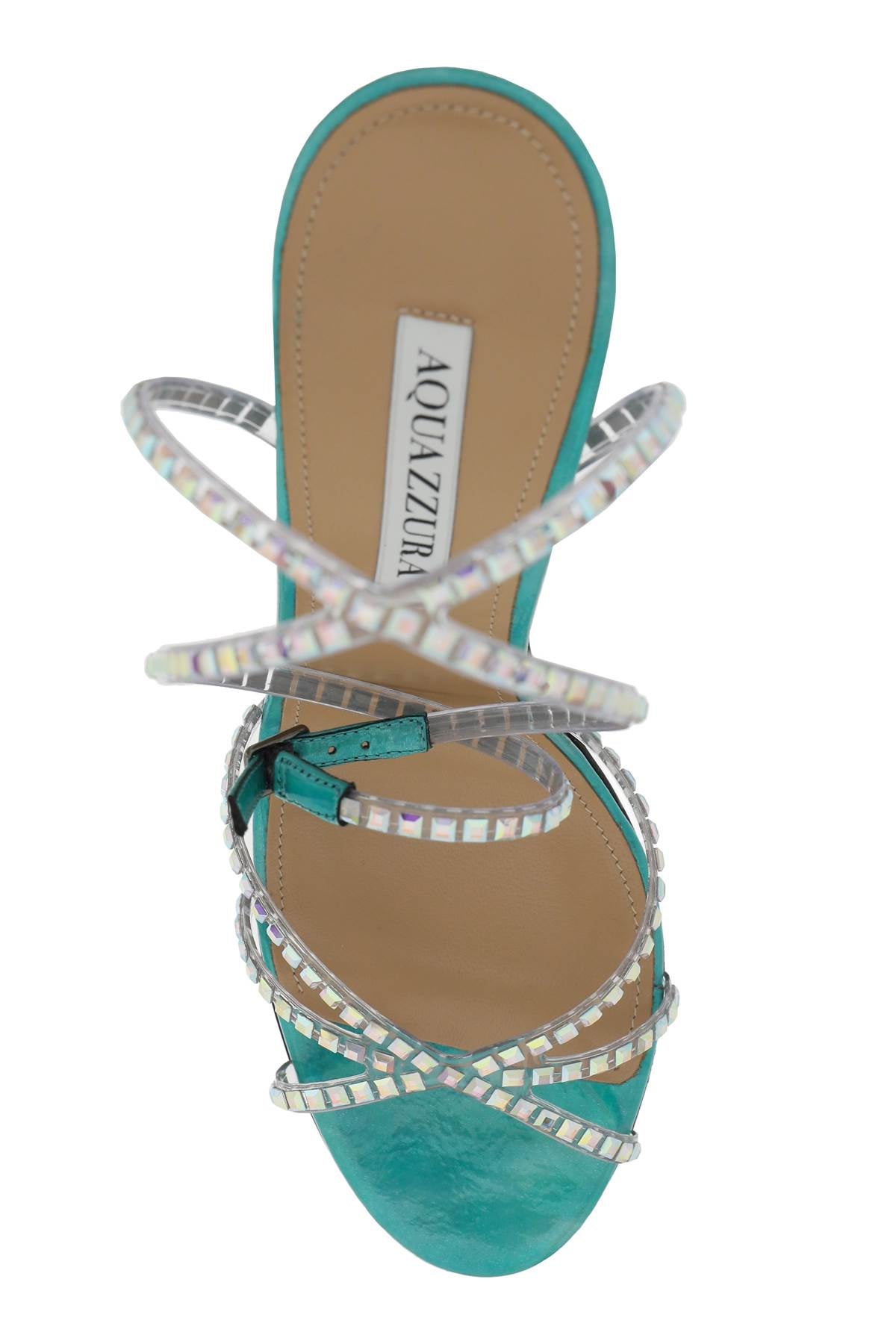 Aquazzura Dance Plexi Sandals - Women's Luxury High Heel Open Toe Sandals for Parties, Weddings & Evening Events