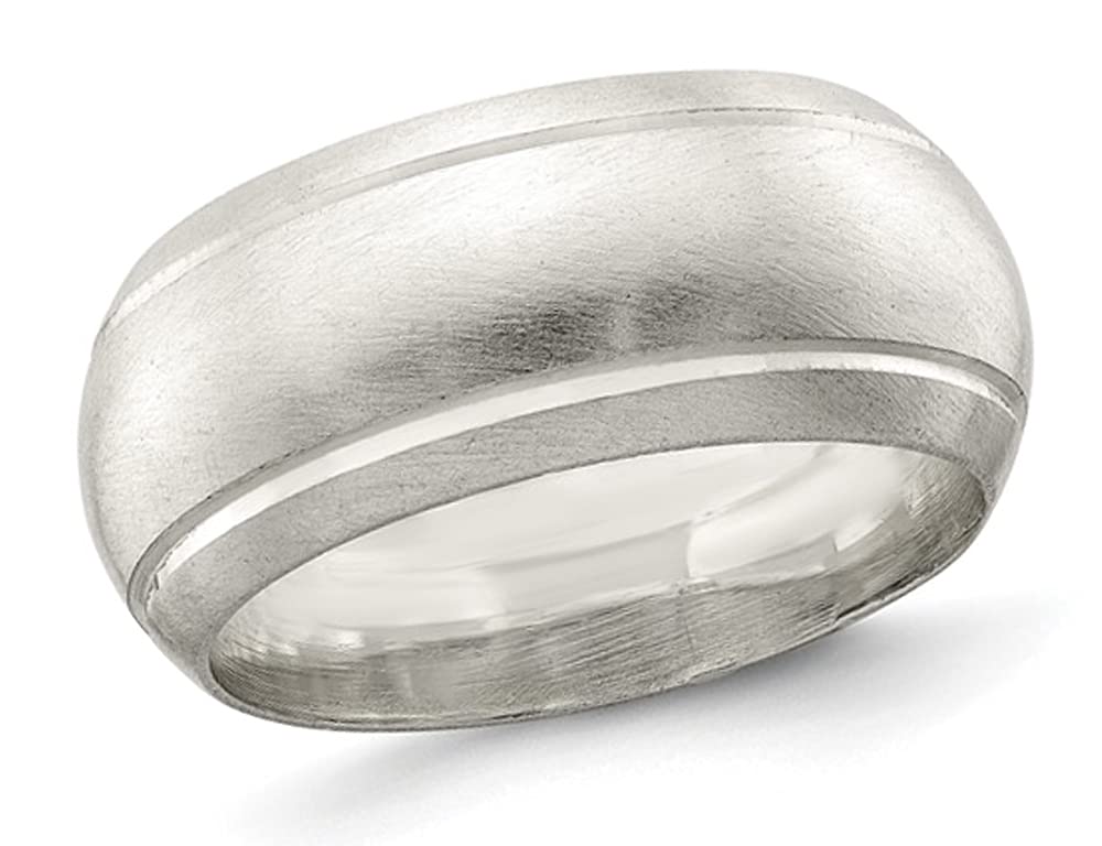 Sterling Silver 9mm Satin Finish Wedding Band Ring for Men - Perfect for Proposals, Anniversaries & Everyday Wear
