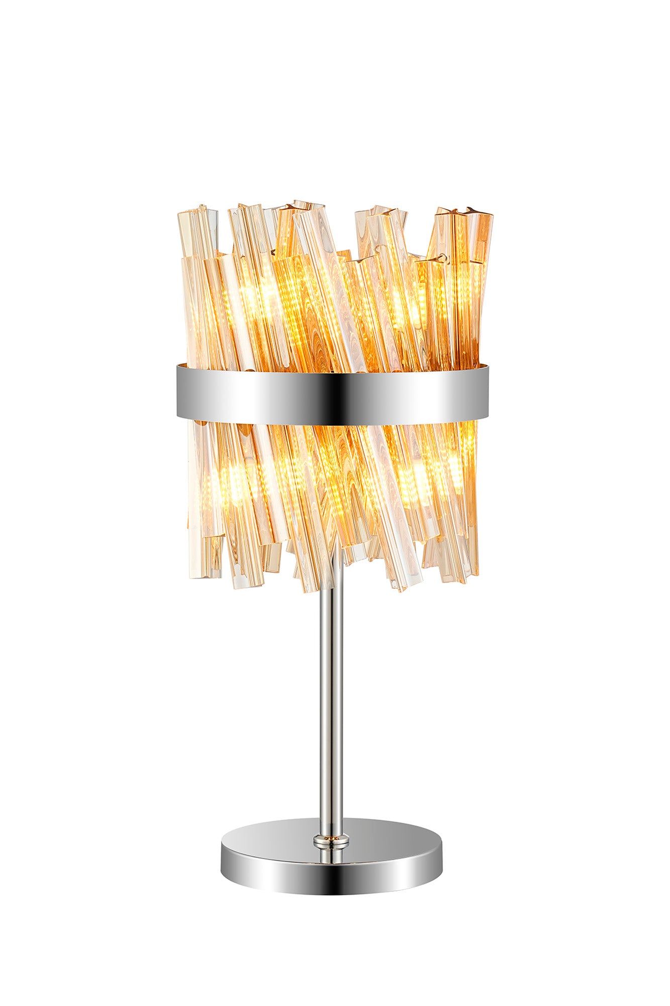 Bellina 6Lt Table Lamp - Brass, Nickel & Black Finish Options | Elegant Bedside, Living Room & Office Lighting Decor
