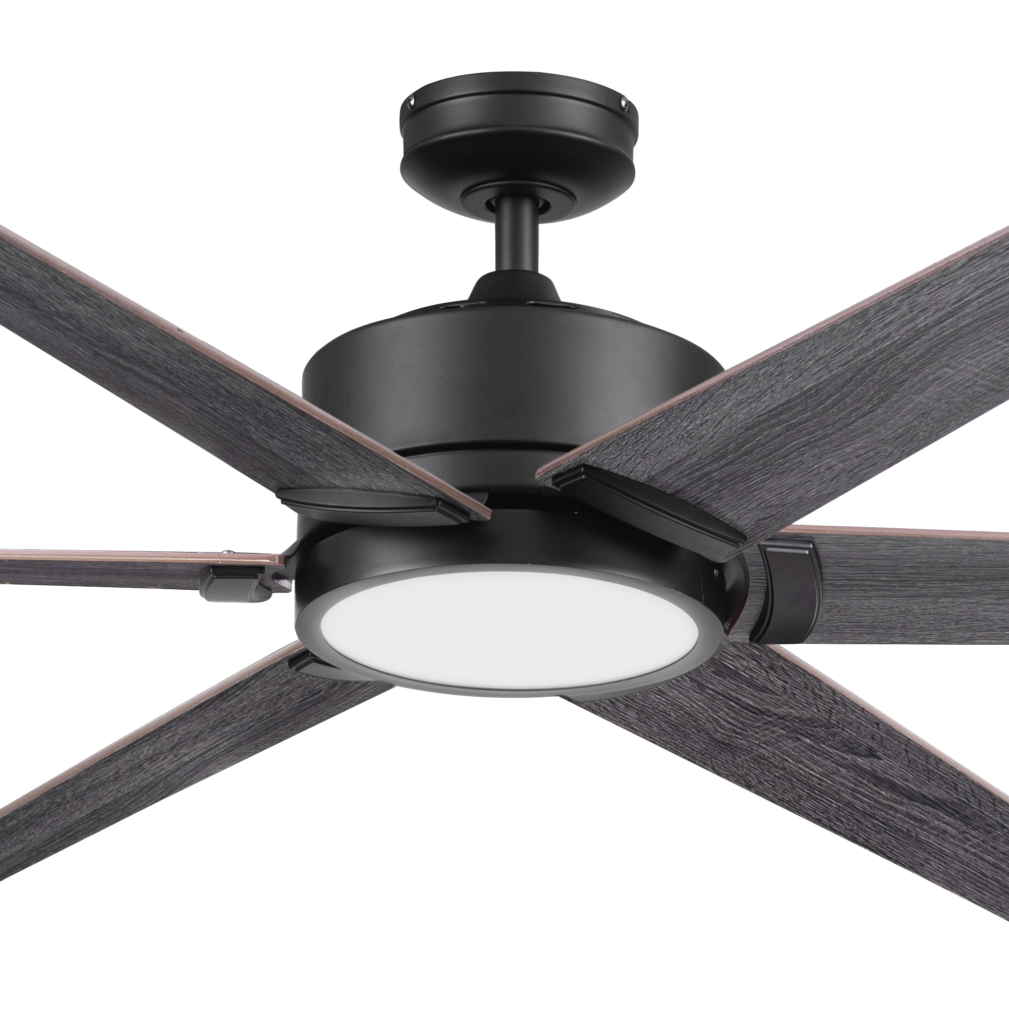 Honeywell Talbert 62 Inch Matte Black Ceiling Fan with Light Kit and Remote Control - Perfect for Living Room, Bedroom, and Outdoor Covered Patio