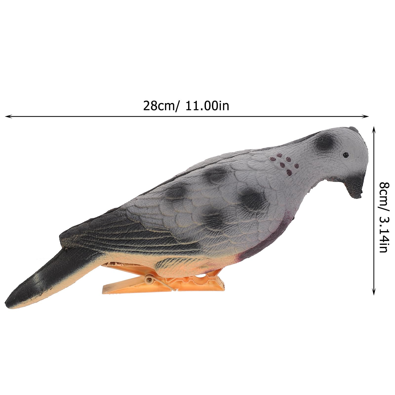 BESPORTBLE Foam Pigeon Target - Realistic Fake Dove Training Decoy for Shooting Practice | Durable & Lightweight Artificial Bird Target for Hunting, Archery, and Outdoor Sports