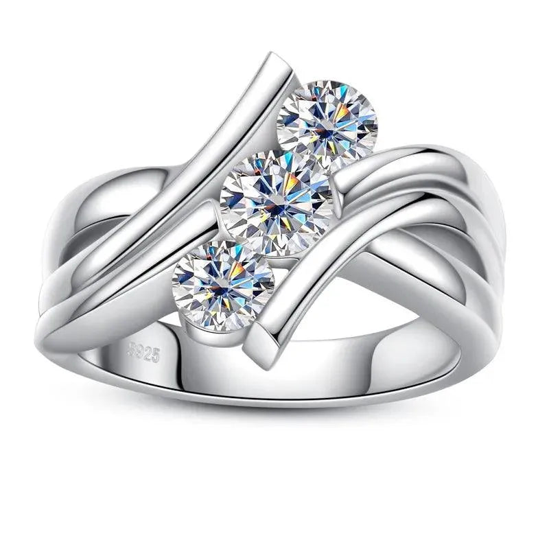 1.2 Carat Moissanite Vintage Engagement Ring for Women - 925 Sterling Silver Wedding Band, Anniversary Gift, Bridal Jewelry (Perfect for Proposals, Weddings & Special Occasions)