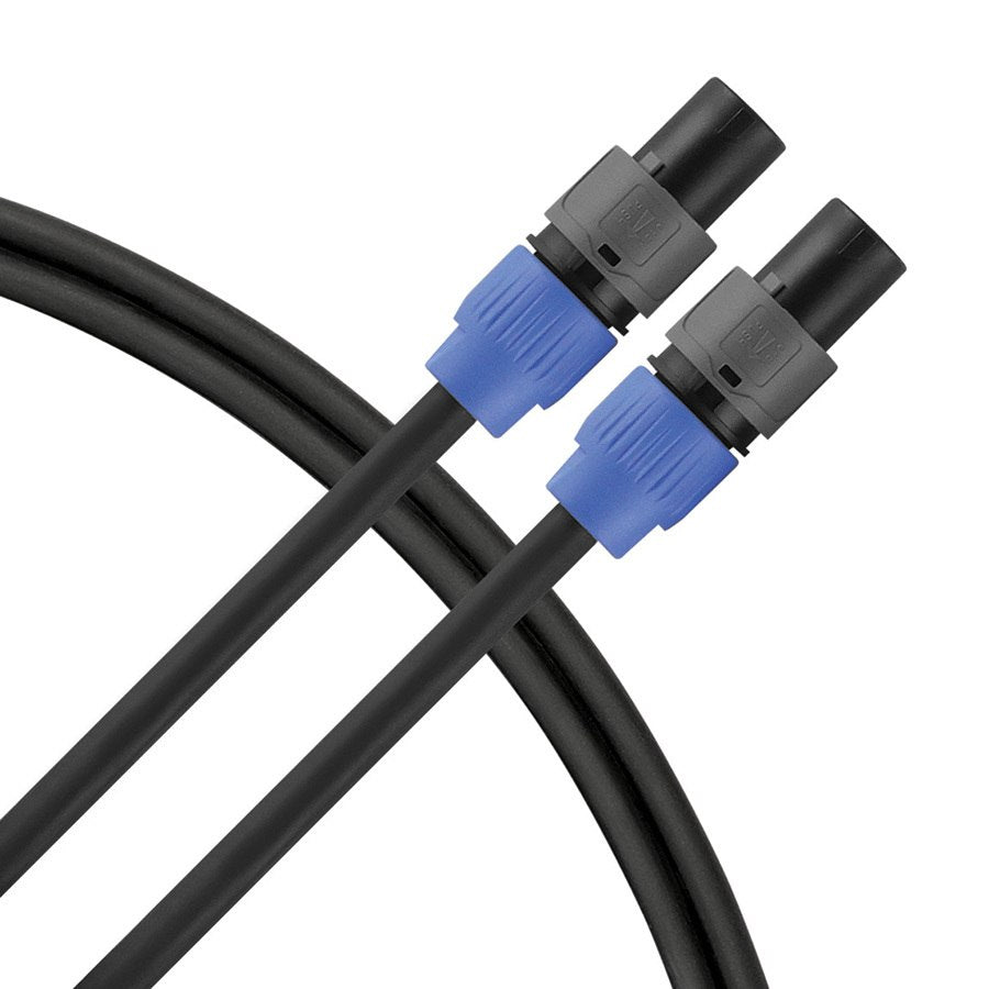 25ft 14 Gauge Professional Speakon to Speakon Cable - High-Quality Audio Connector for Live Performances, DJ Equipment, and Studio Sound Systems