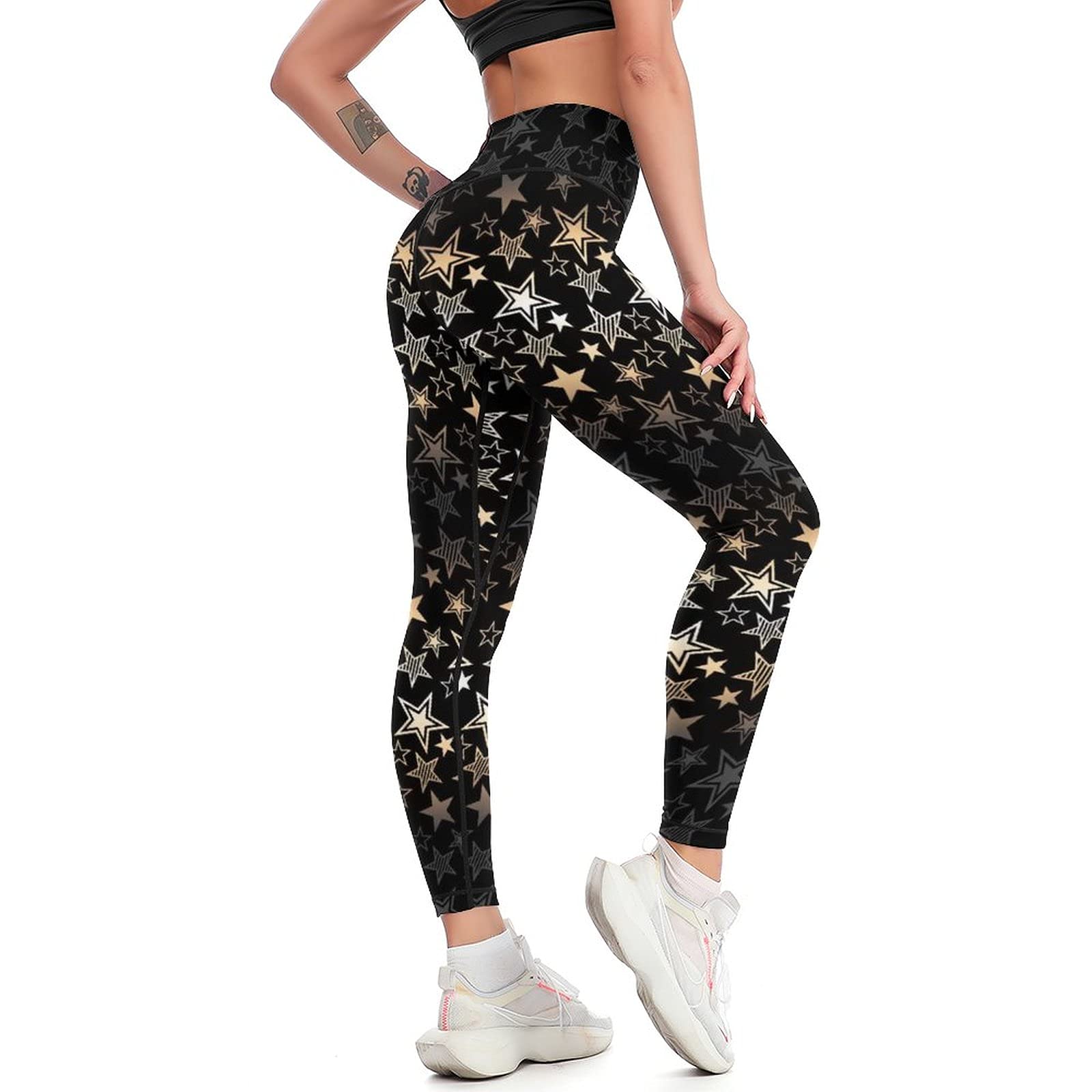 Cerburny Women's High Waisted Yoga Pants - Tummy Control Workout Leggings for Gym, Running & Fitness | Soft Spandex Athletic Leggings for Yoga, Pilates & Daily Wear