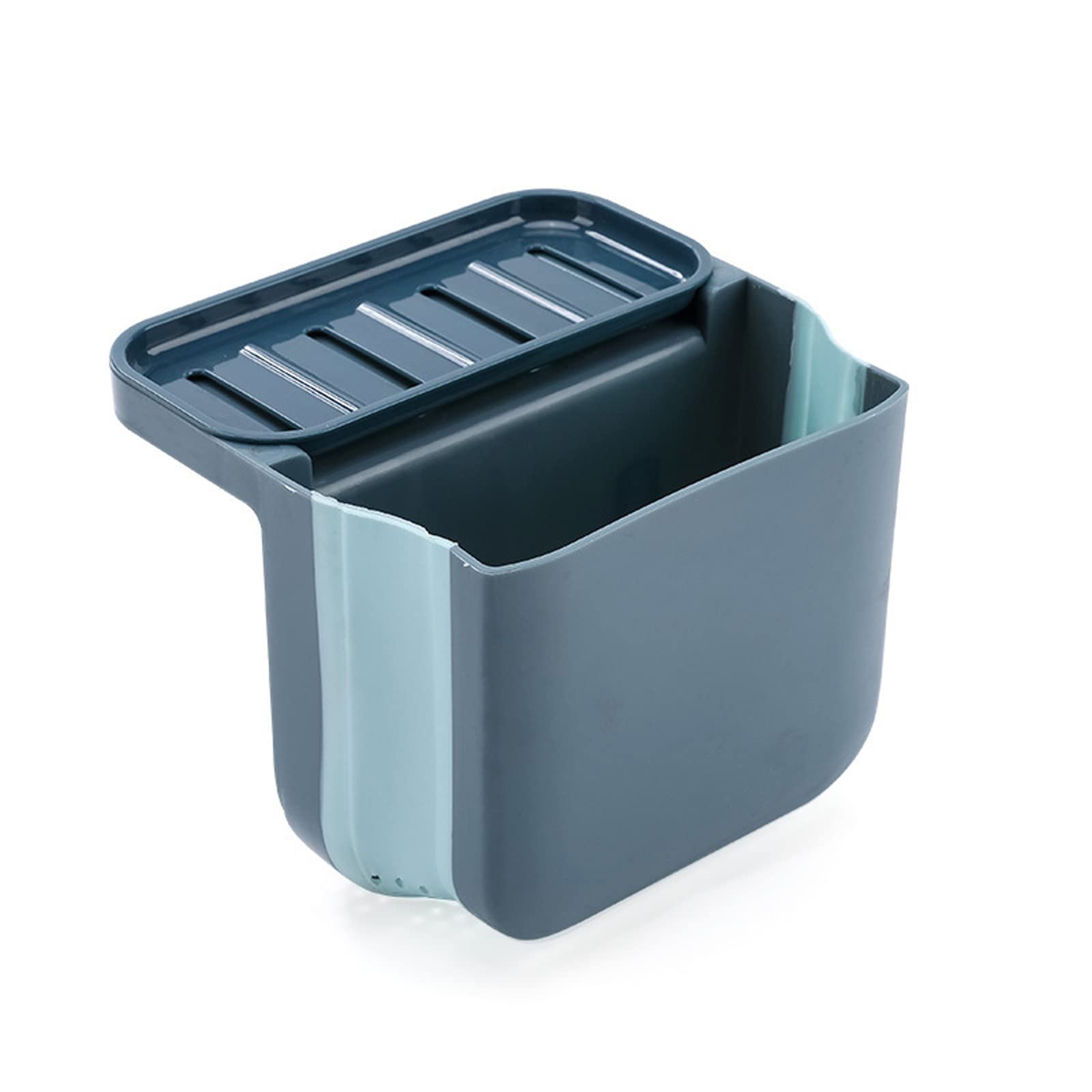 ACJRYO Foldable Kitchen Sink Strainer Basket - Blue Sink Drain Filter for Food Waste, Fruits & Vegetables - Perfect for Washing Produce and Preventing Clogs in Kitchen Sinks