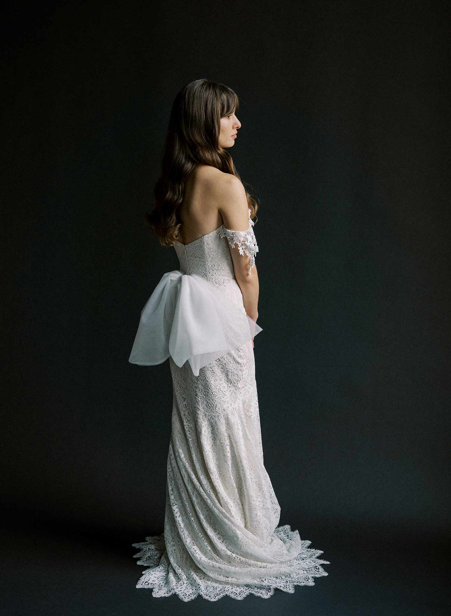 Elegant Oversized Double Tulle Bow Bustle Wedding Dress Accessory - Style #2520 | Perfect for Bridal Gowns, Prom Dresses & Special Occasions
