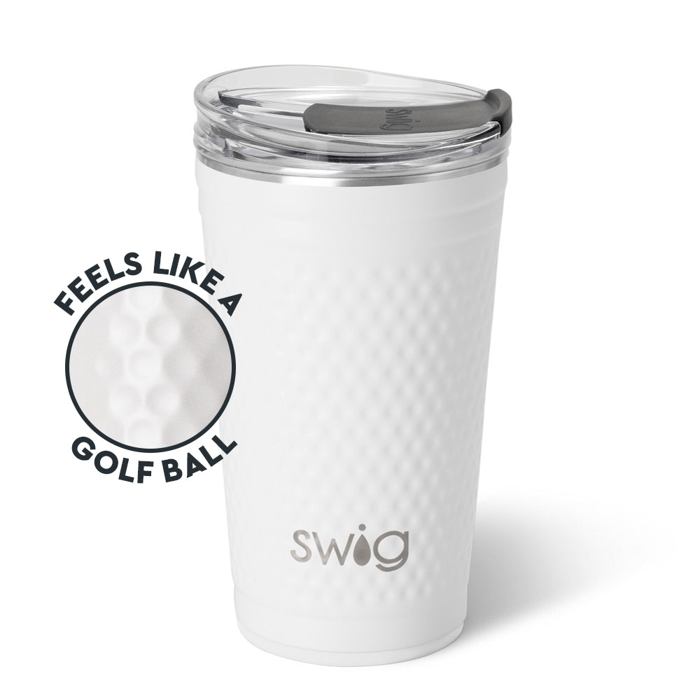 24oz Golf Ball Party Cups - Bulk Pack of 50 - Durable Plastic Drinking Cups for Beer, Cocktails & Beverages - Perfect for Golf Tournaments, Birthday Parties & Tailgating