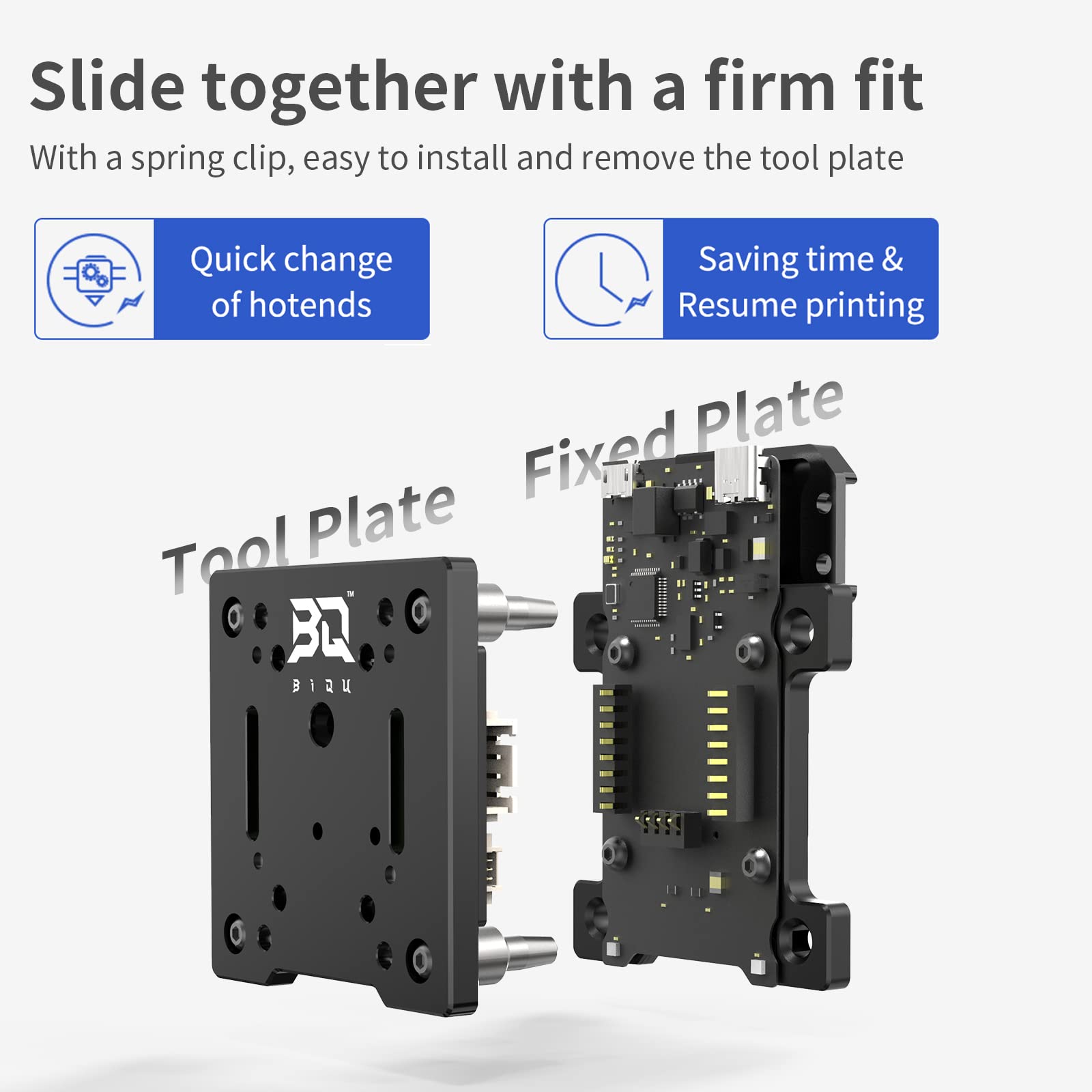 BIQU Hermit Crab CAN Quick Extruder Changer Tool - Rapid Nozzle Replacement for 3D Printers - Compatible with Ender 3, BIQU H2, Laser Cutters & Clay Extruders - Perfect for 3D Printing, CNC Engraving & DIY Projects