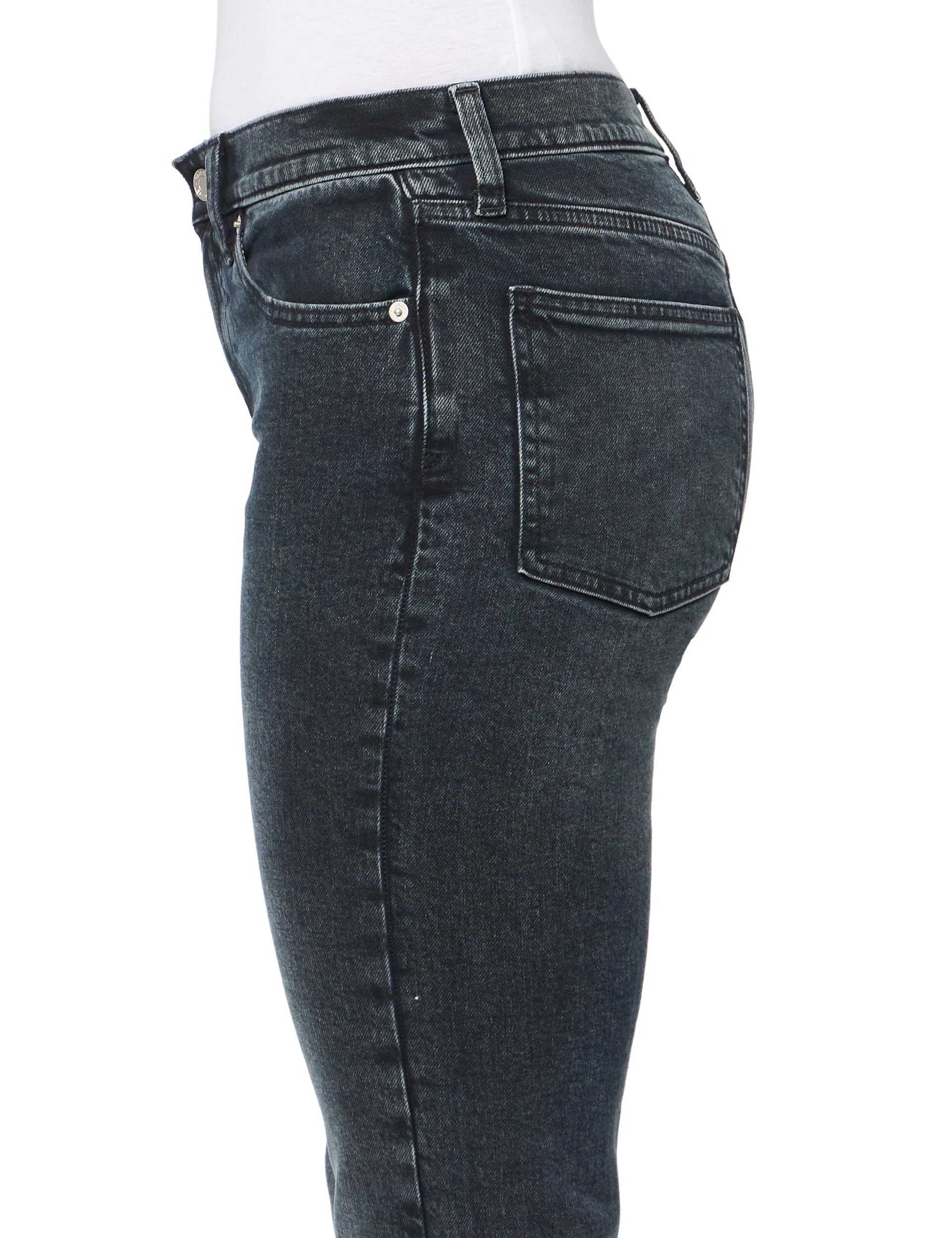 GAP Women's High Rise Straight Fit Denim Jeans - Classic Blue Stretch Jeans for Everyday Wear | Office, Casual & Weekend Outfits
