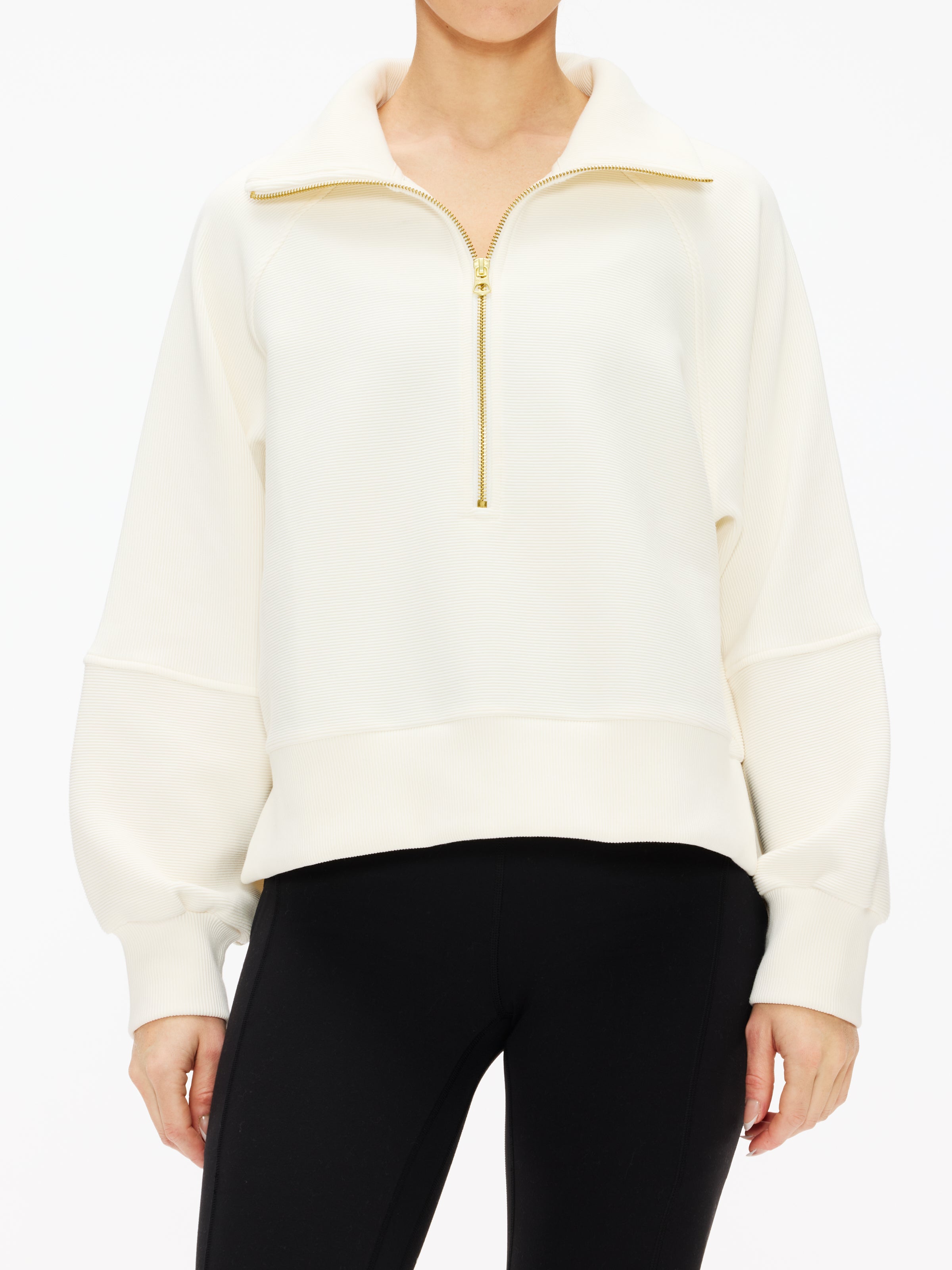 Varley Milano Half Zip Sweatshirt for Women - Soft Fleece Pullover with Kangaroo Pocket | Perfect for Gym, Yoga & Casual Wear