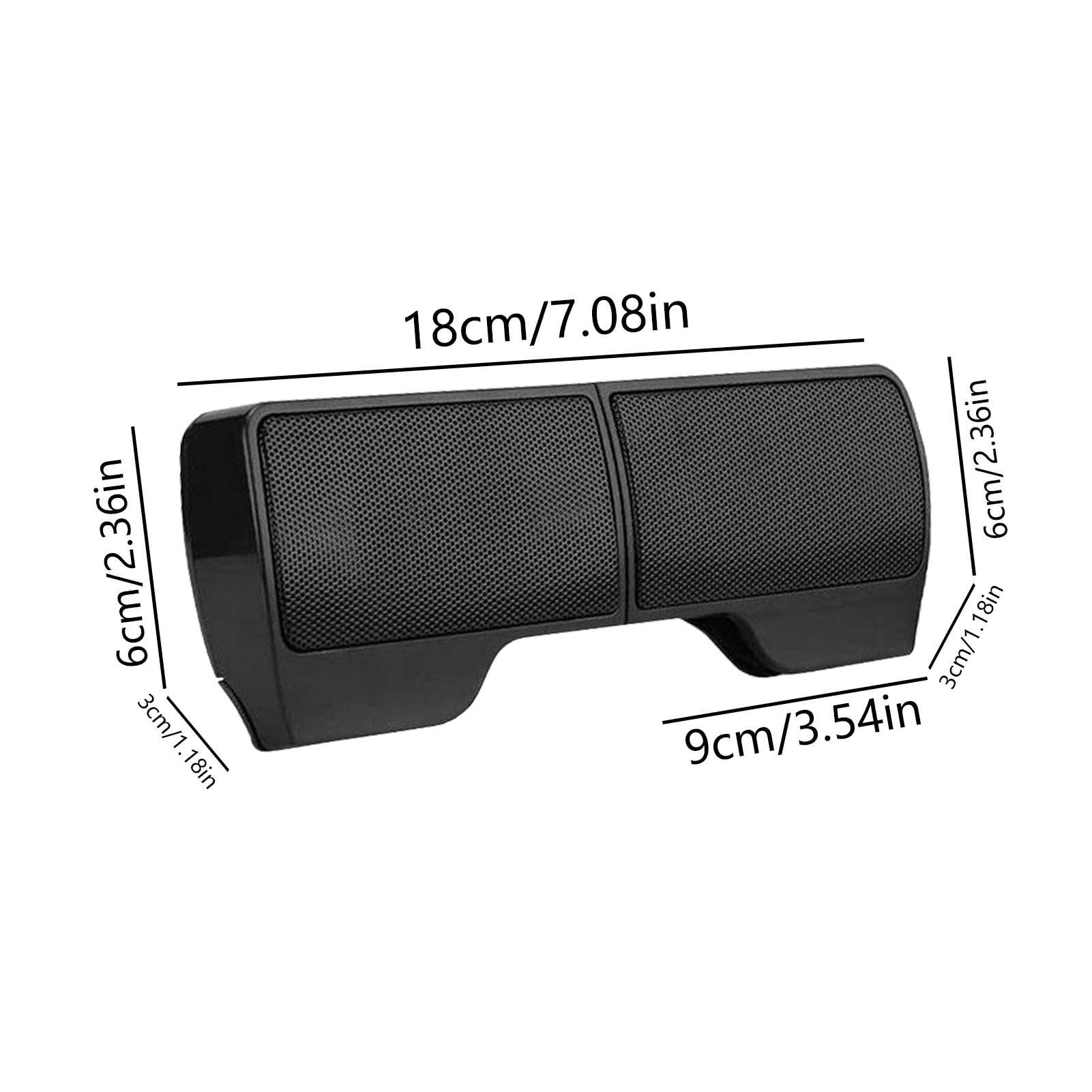 USB Clip-On Computer Speakers - Portable Stereo Sound for Desktop, Laptop & Monitor | Small External PC Audio Speakers with Strong Clip for TVs & Flat Screens | Perfect for Home Office, Gaming & Entertainment