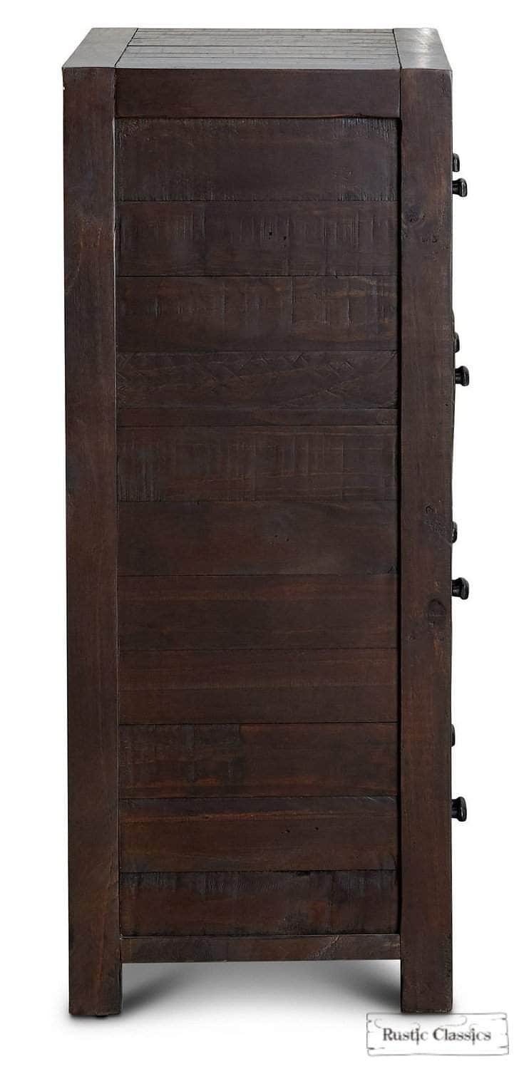 Whistler Reclaimed Wood 6-Drawer Dresser - Rustic Brown Solid Wood Chest for Bedroom & Living Room Storage | Farmhouse & Industrial Style Furniture for Home Decor