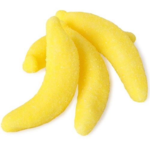Kosher Certified Banana Shaped Gummy Candy - 2 Pounds Bag | Vegan, Gluten-Free Snacks for Kids & Adults | Perfect for Birthday Parties, Halloween Treats, and School Lunch Boxes