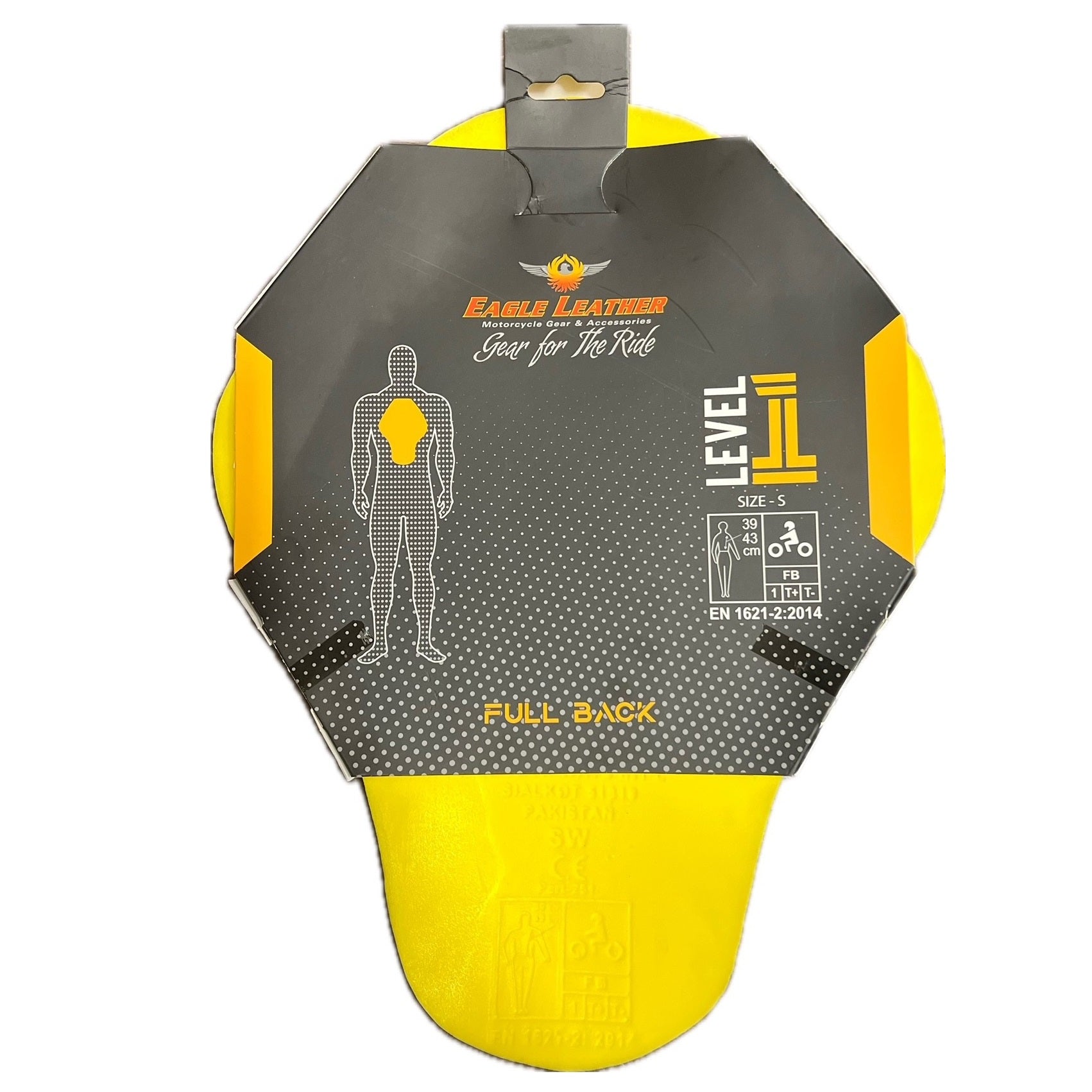 Eagle Leather CE Level 1 Motorcycle Back Protector - High Impact Protection for Riders - Perfect for Street Bikes, Cruisers & Touring