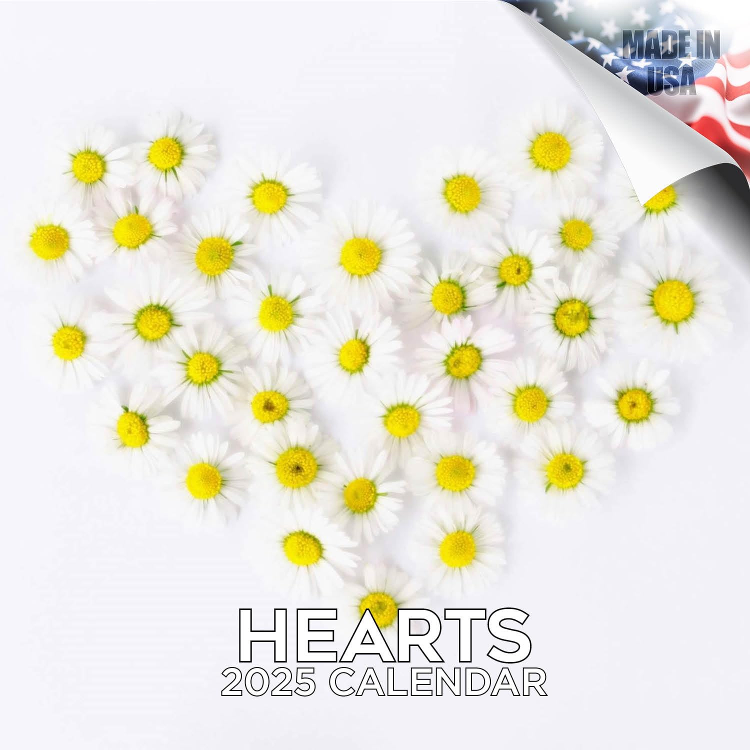 2024-2025 Hearts Wall Calendar - Valentine's Day Gift, Teacher Planner, Arts & Crafts Organizer - 12