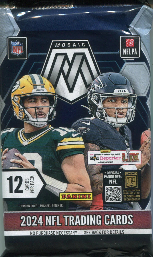 2024 Panini Mosaic Football No Huddle Pick Your Pack - NFL Trading Cards for Collectors & Fans - Perfect for Sports Memorabilia Collections & Fantasy Football Gifts