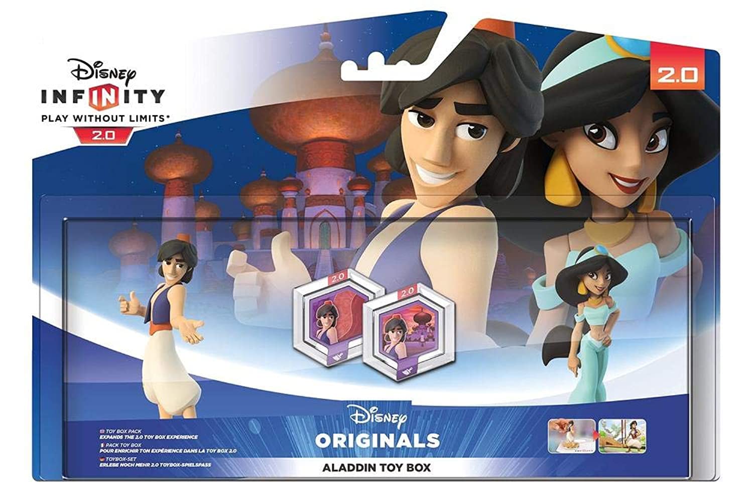 Disney Infinity Originals Aladdin Toy Box Pack - Action Figure Playset for Kids - Collectible Disney Character Toys - Perfect for Playtime & Disney Fans Collection [Europe]
