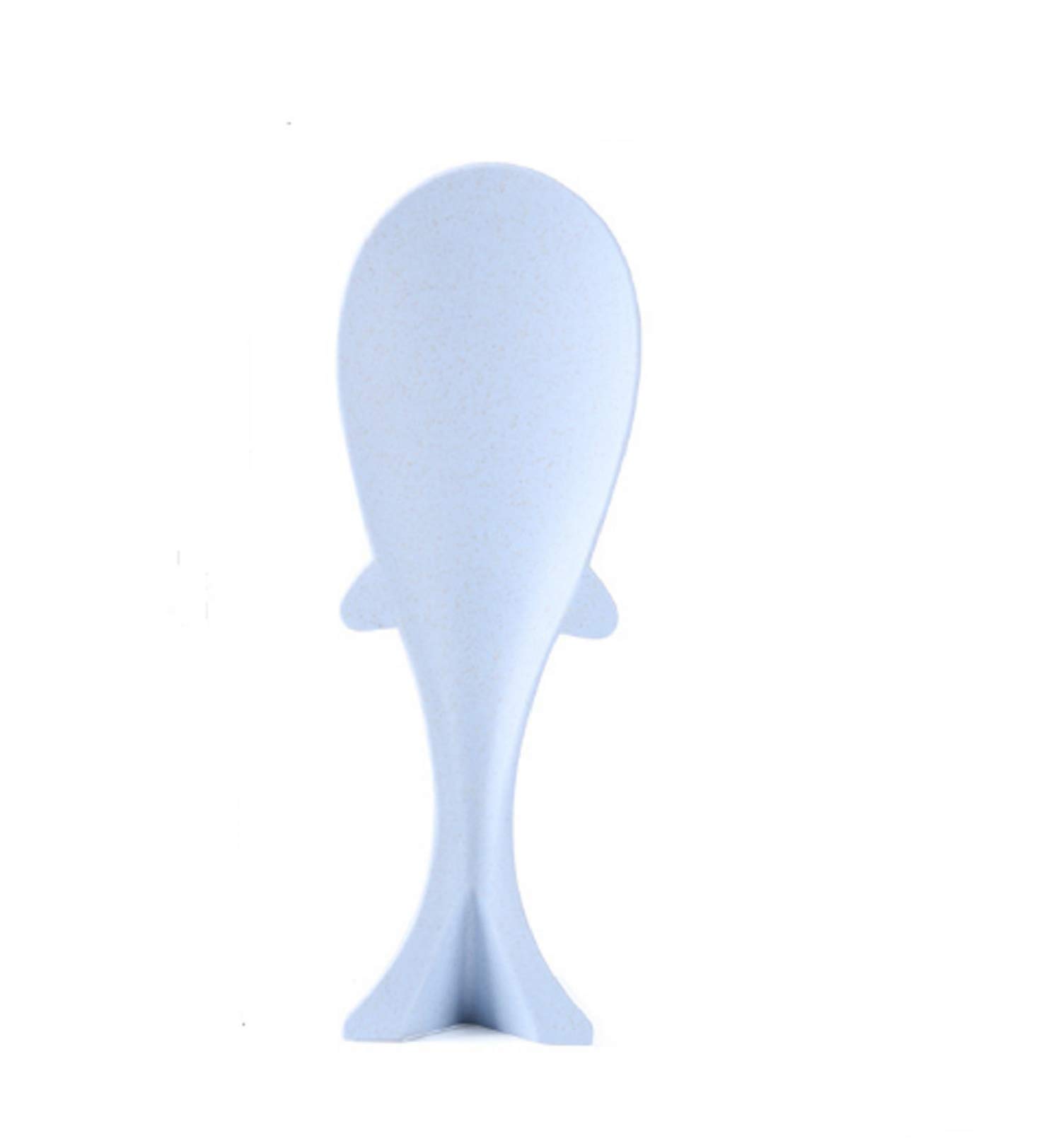 Premium Wheat Straw Whale-Shaped Rice Spoon - Eco-Friendly Non-Stick Rice Paddle for Cooking, Serving & Scooping - Durable Kitchen Utensil for Rice Cooker, Pot & Serving Dish (Blue & Beige) - Perfect for Asian Cuisine, Family Meals & Eco-Conscious Households