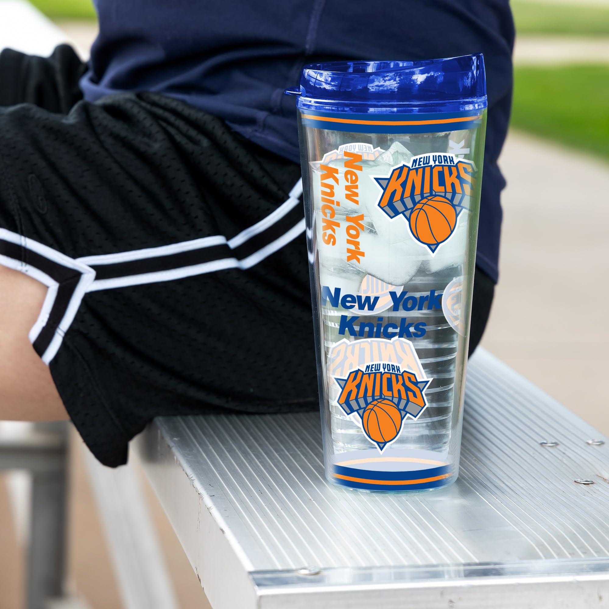 NBA Basketball Mayhem Double Wall 20oz Tritan Tumbler - Insulated Stainless Steel Water Bottle with Lid - Perfect for Sports Fans, Gym & Outdoor Activities