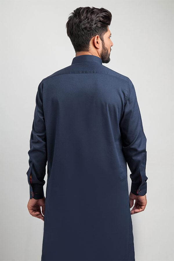 Elegant Midnight Blue Shalwar Kameez - Traditional Pakistani Dress for Women | Perfect for Weddings, Parties & Special Occasions