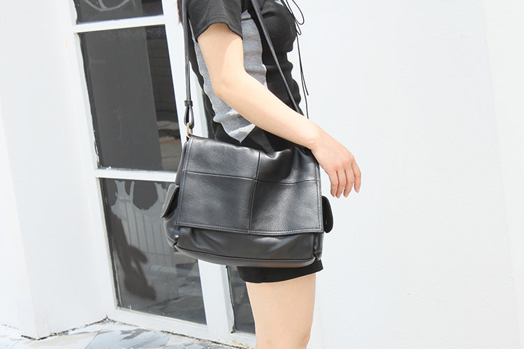 Stylish Genuine Leather Messenger Bag for Men & Women - Perfect for Work, Travel & Everyday Use