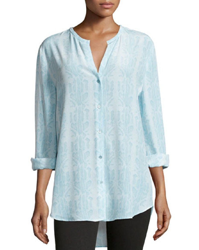 Women's Faye Silk Shirt - Elegant Blouse for Work & Evening Wear - Comfortable & Breathable Silk Top for Office, Date Night & Special Occasions