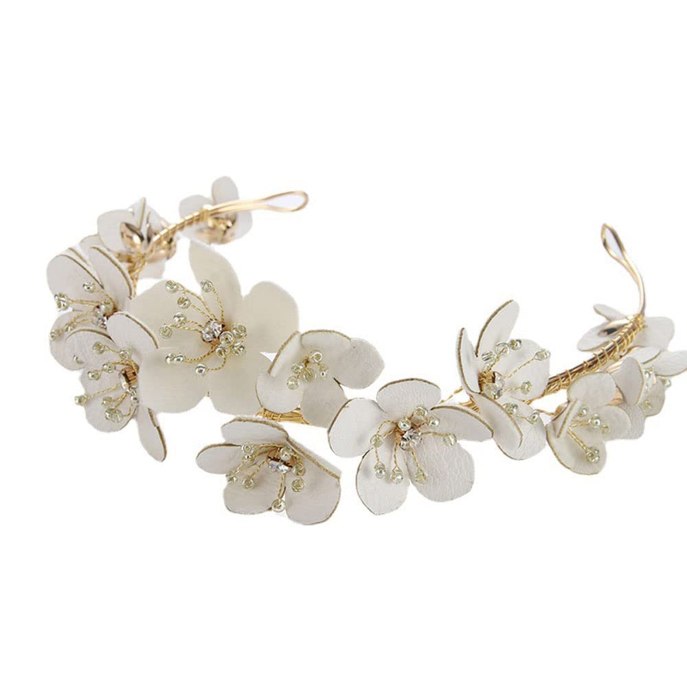 Wannasha Women's Headbands - Valentine's Day Wreath Headdress, Bridal Hair Accessories with Flower Design & Rhinestones for Bride & Bridesmaids | Perfect for Weddings, Parties & Special Occasions