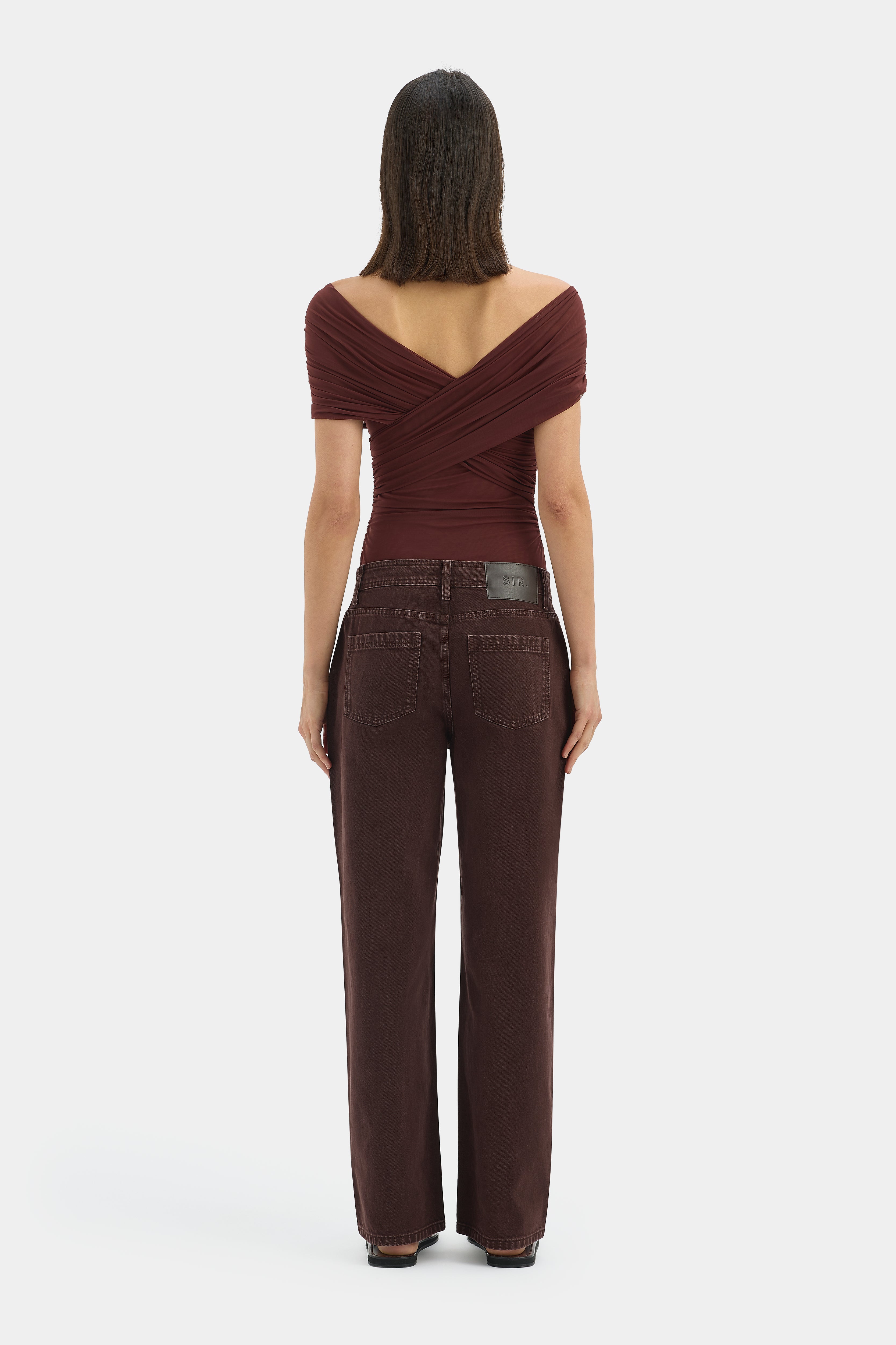 Jacques Gathered Bodysuit for Women - Comfortable Stretch Lingerie Top for Layering or Everyday Wear | Perfect Under Dresses, Blazers & Office Attire