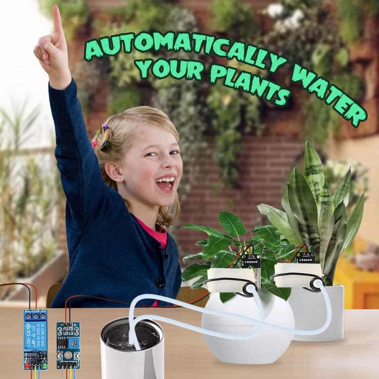 Fielect Soil Moisture Sensor for Arduino TE215 - Digital Plant Watering System, Soil Hygrometer for Gardening, Smart Irrigation Control - Perfect for Indoor Plants, Greenhouse & Hydroponics