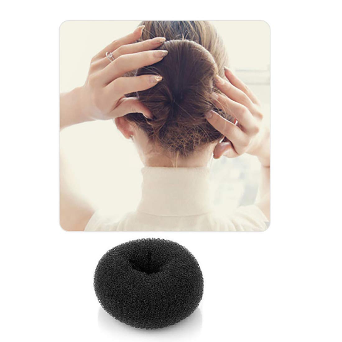 BOXO Salon Hair Bun Maker Donut - 15 Grams (Pack of 1) - Perfect for Updos, Ponytails & Professional Styling