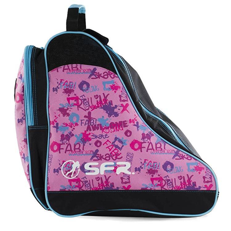 SFR Skate Bag Pink Graffiti - Durable Skateboard Backpack for Men & Women - Perfect for Skateboarding, School, Travel & Sports Gear Storage