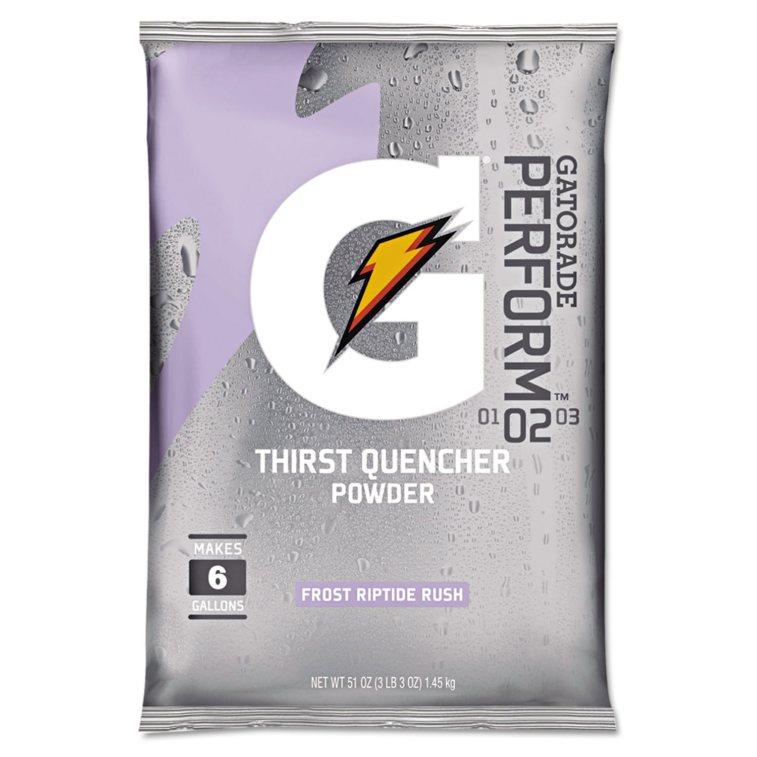 Gatorade Original Powdered Drink Mix - Riptide Rush Flavor, 51oz (14 Packets per Carton) | Electrolyte Replenishment for Athletes & Workout Recovery