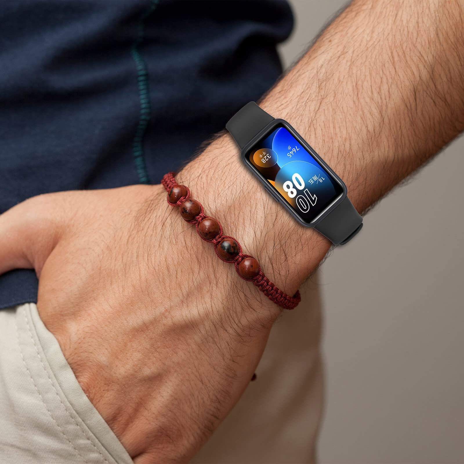 Huawei Band 8/9 Silicone Strap - Sport Bracelet for Men & Women - Gym & Daily Use