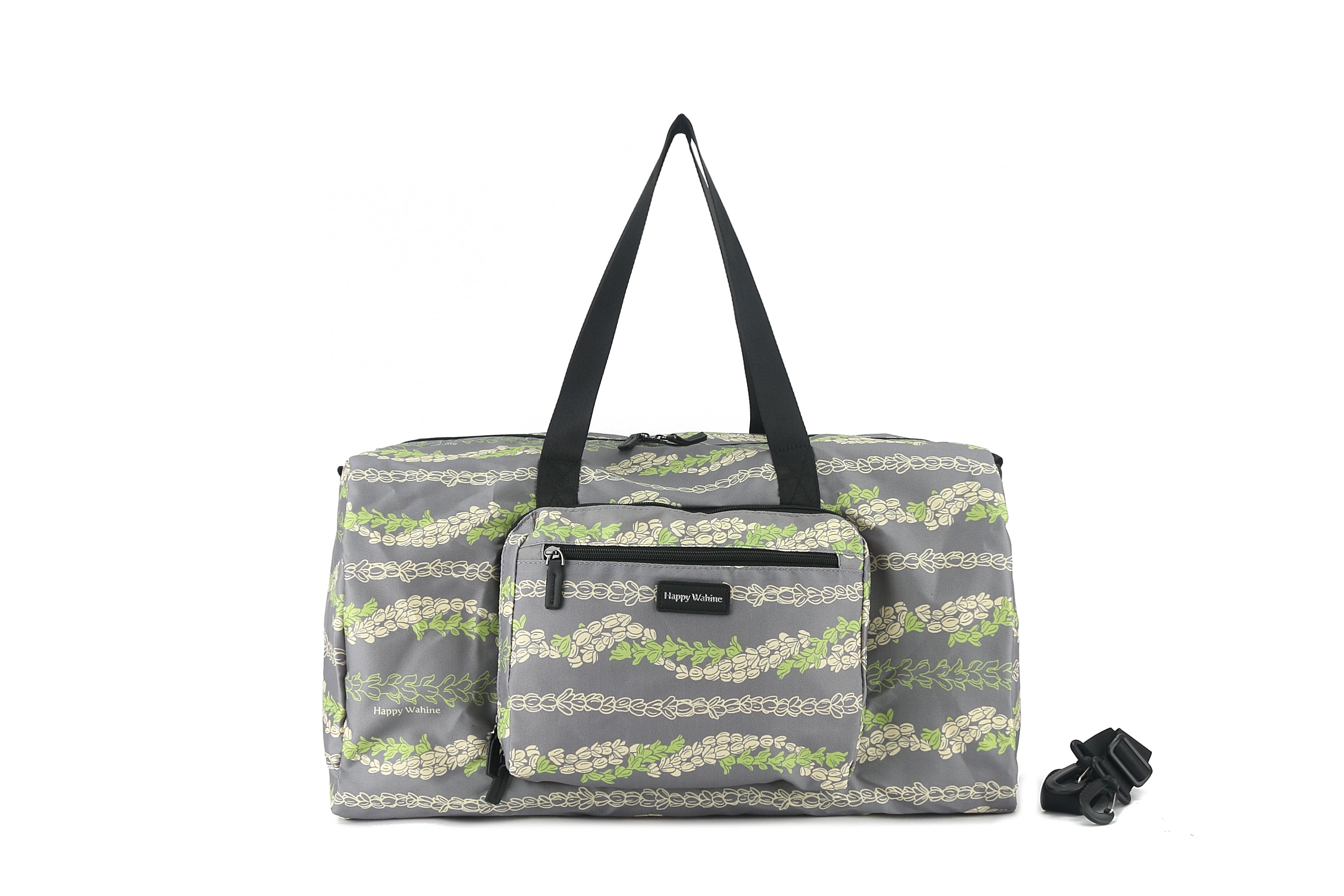 Stephanie Pakalana Grey Duffle Bag - Waterproof Travel Gym Bag for Women & Men, Perfect for Workout, Sports, Weekend Getaways & Business Trips