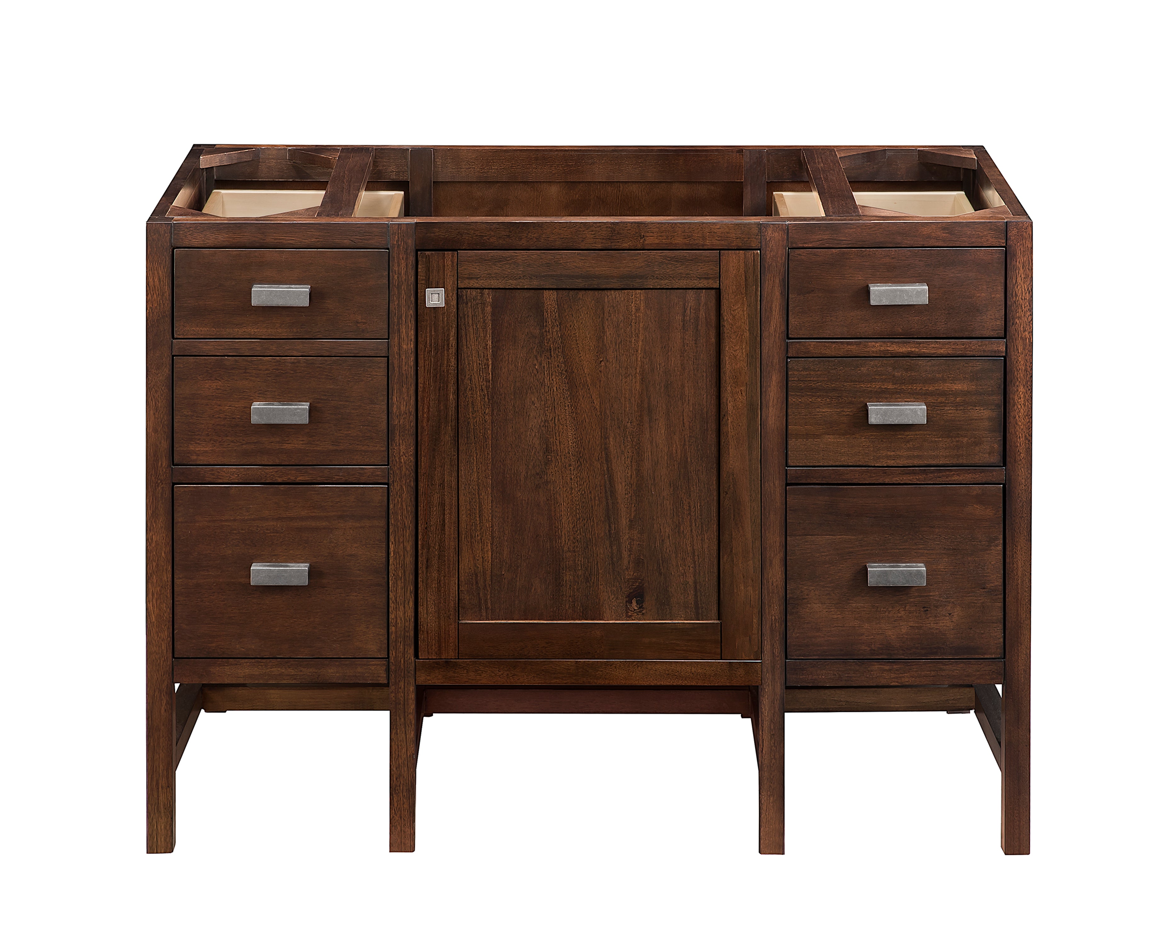 Addison 48 Inch Single Bathroom Vanity Cabinet - Mid Century Modern Acacia Wood Vanity with Sink for Bathroom Remodel & Home Decor