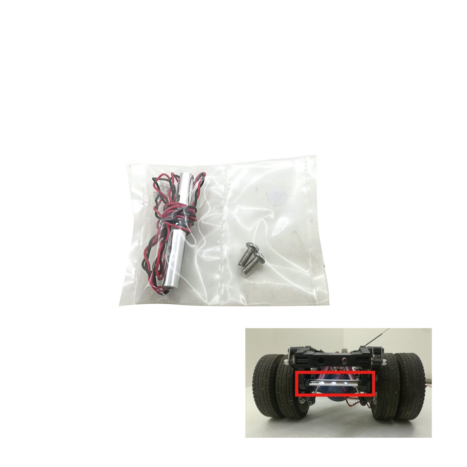 1/14 Scale Universal LED Taillight Upgrade Kit for Tamiya 56360 & 56323 RC Tractor Trucks - DIY Replacement Part for Enhanced Visibility in Night Racing & Off-Road RC Adventures