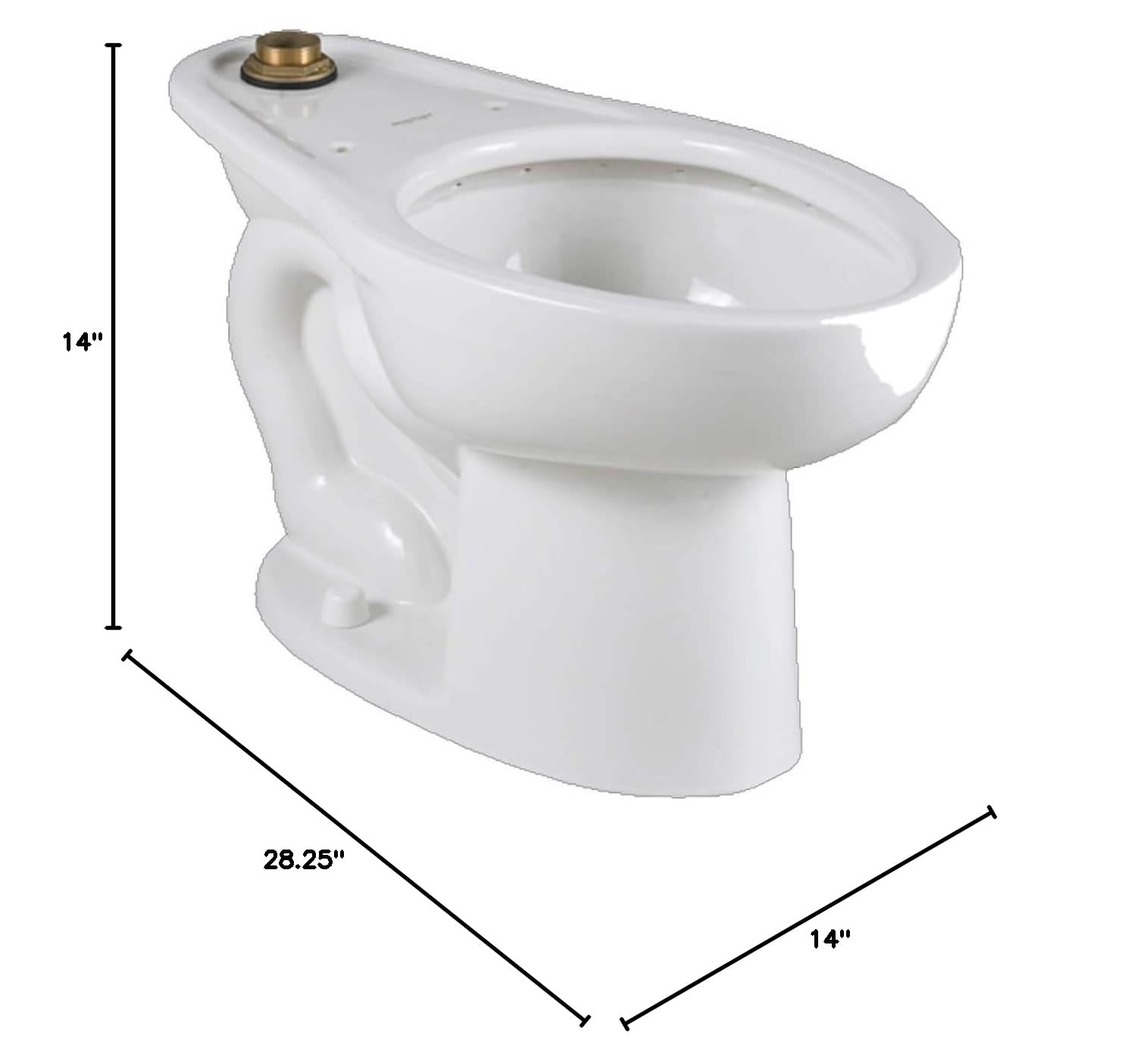 American Standard 2599001.020 Medium White Toilet Seat - Durable & Comfortable Bathroom Upgrade for Home & Commercial Use