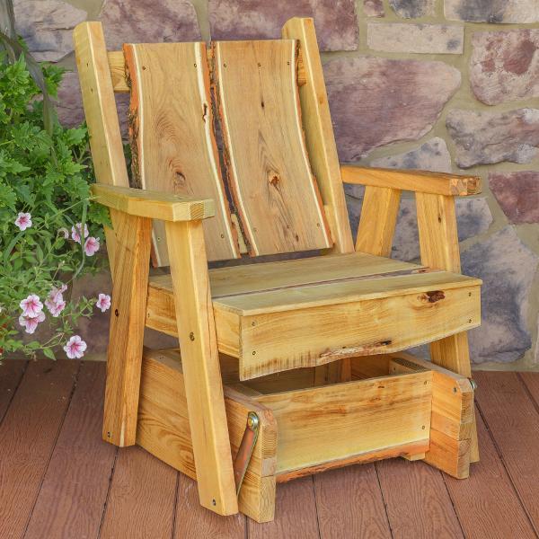 A & L Furniture Blue Mountain Timberland Glider Chair - Comfortable Rocking Recliner for Nursery, Living Room & Patio - Perfect for Relaxing, Nursing & Reading