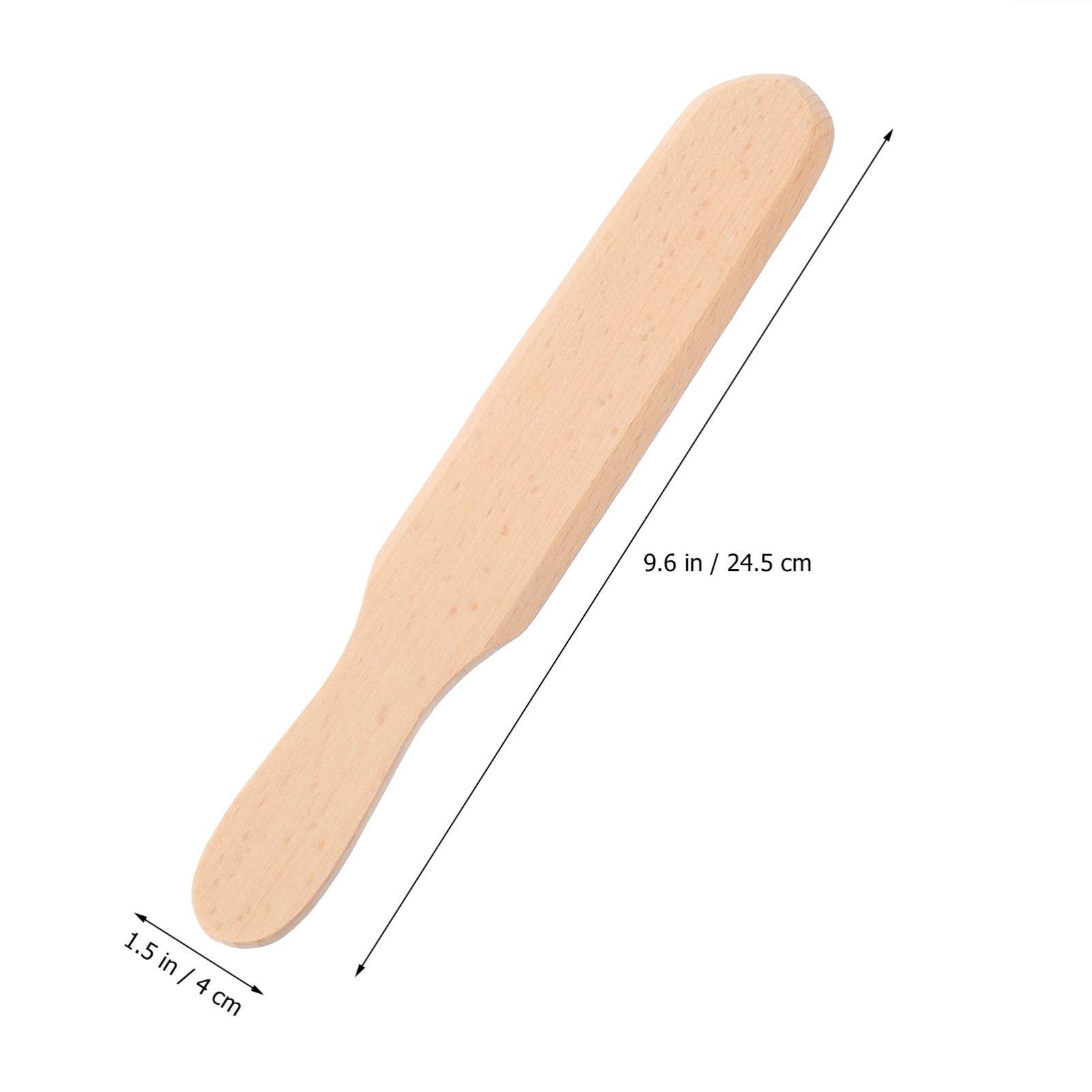 4-Piece Wooden Pancake Spatula Set - Non-Stick Cooking Utensils for Pancakes, Omelets, Tortillas & Crepes - Perfect for Breakfast, Baking & Kitchen Use