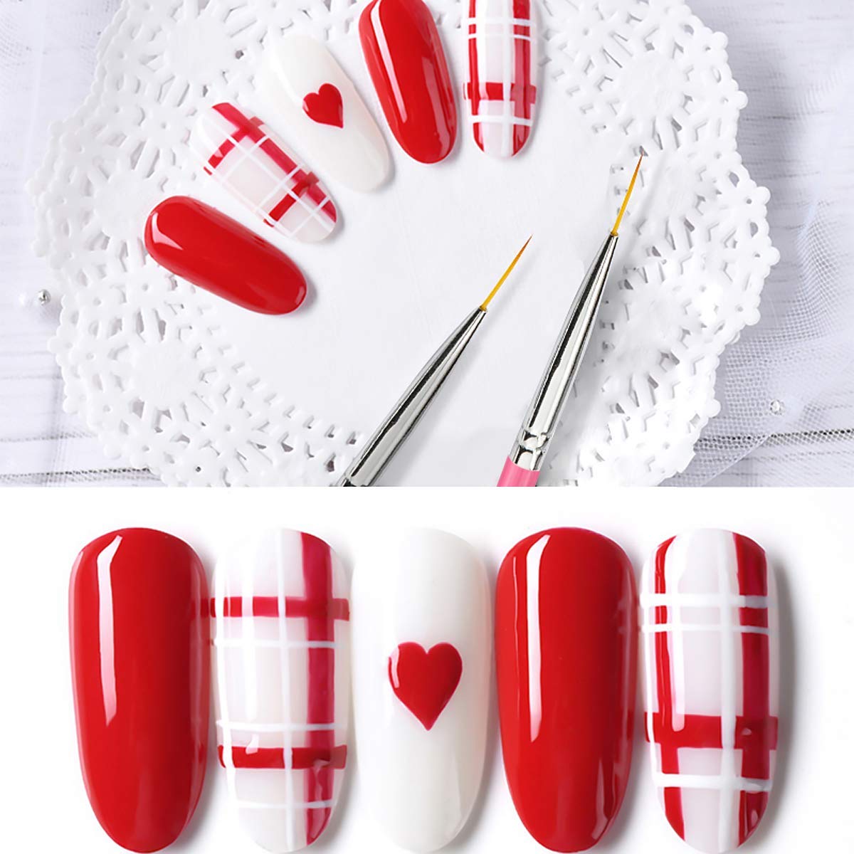 **Trexee 55-Piece 3D Nail Art Kit with Nail Art Pens, Brushes, Polish, Striping Tapes & Stickers – Professional Nail Design Set for DIY Manicure, Salon & Home Use**