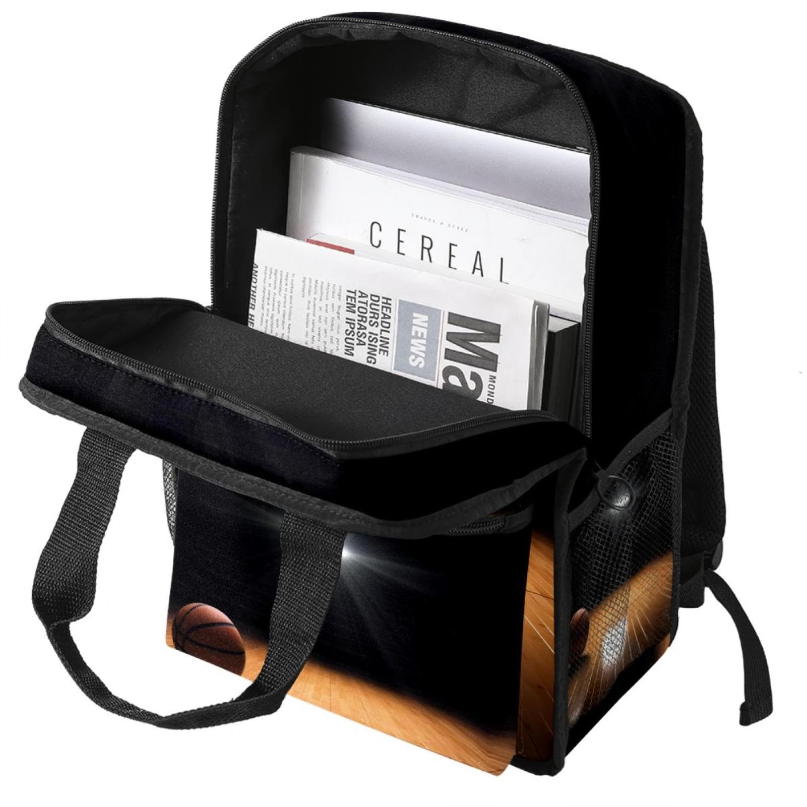 Men's & Women's Travel Backpack - Durable & Stylish for Basketball, Wooden Cricket Field & Outdoor Adventures - Perfect for Hiking, Gym & Daily Commute