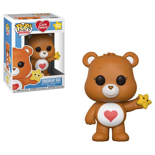 Care Bears Pop! Vinyl Figure - Tenderheart Bear Collectible #352 | Funko Pop! Exclusive | Perfect for Kids' Room Decor & Gift for Care Bears Fans