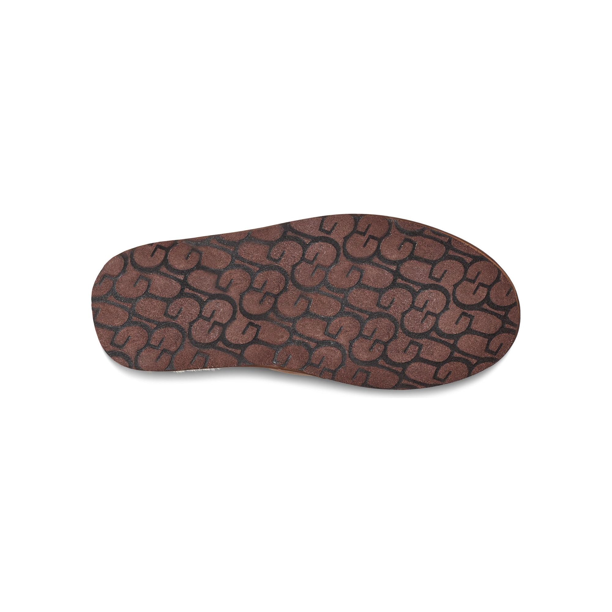 UGG Men's Scuff Leather Slippers in Tan - Comfortable House Shoes for Indoor & Outdoor Wear, Perfect for Relaxing at Home or Quick Errands