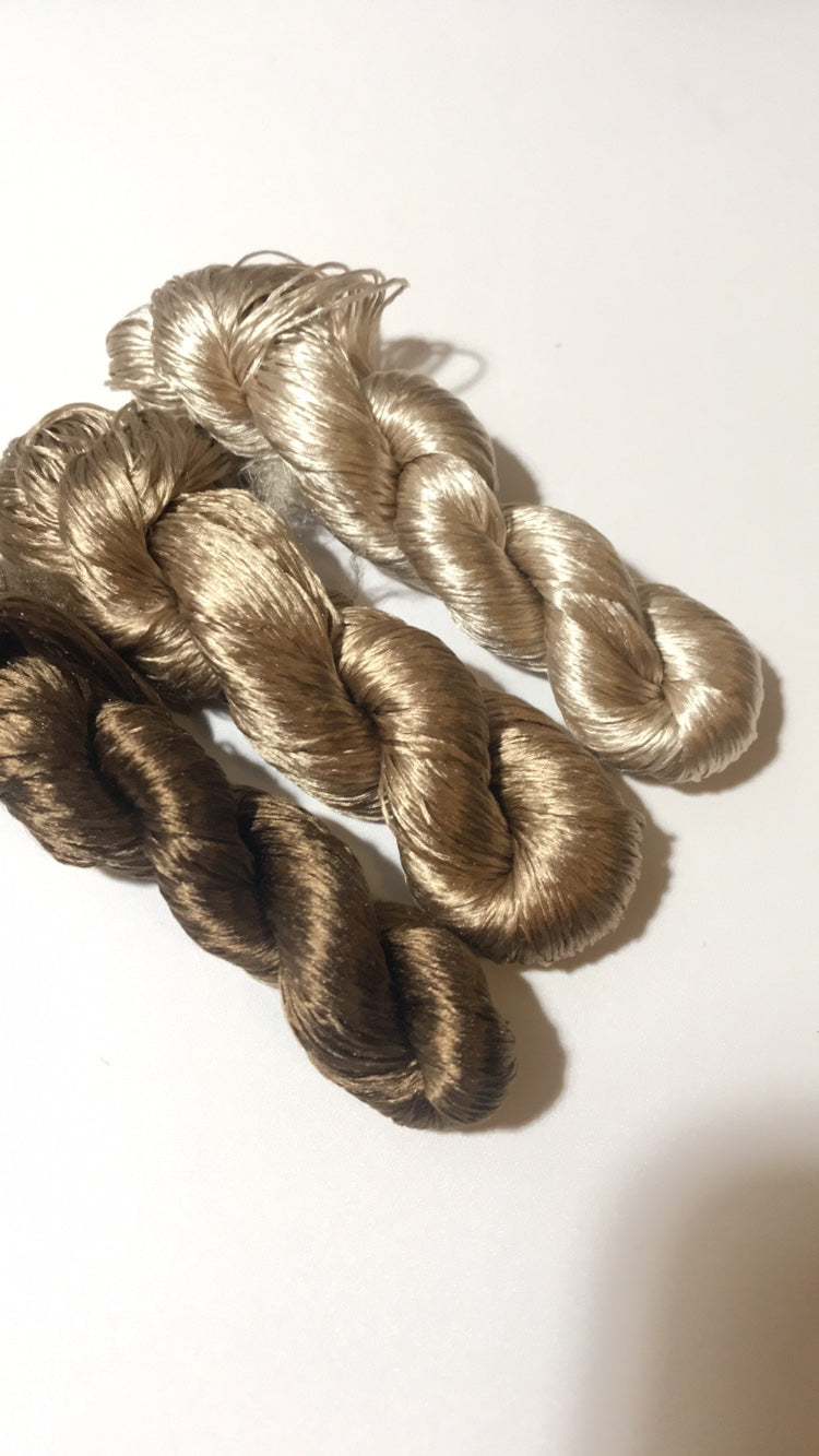 80m Suzhou Embroidery Pure Mulberry Silk Thread (Color #105, 1-3 Ply) - Premium Untwisted Silk for Hand Embroidery, Needlework & DIY Crafts - Perfect for Traditional Chinese Embroidery, Clothing Repair & Decorative Art Projects