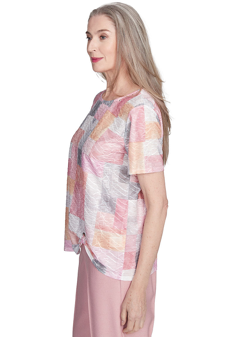 Estate Of Mind Color Block Blouse - Stylish Women's Fashion Top for Work, Party & Casual Wear | Trendy Office & Evening Outfit