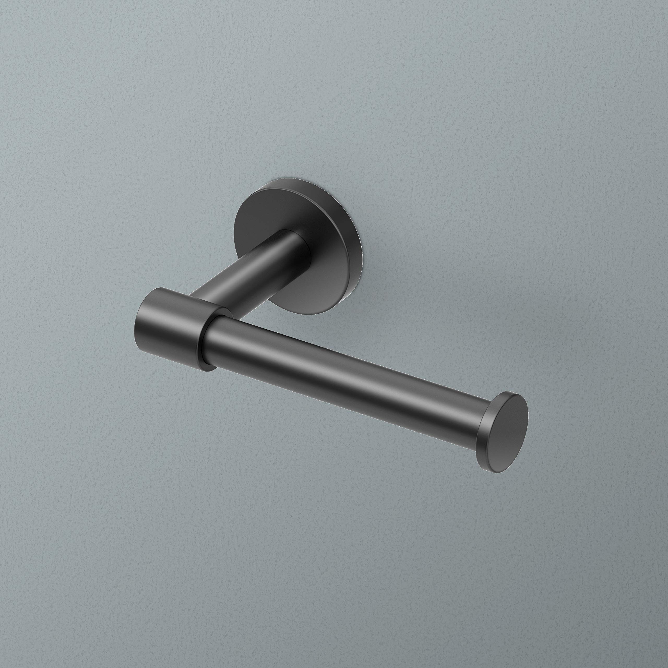 Gatco 4663MX Reveal Euro Toilet Paper Holder, Matte Black - 7.13