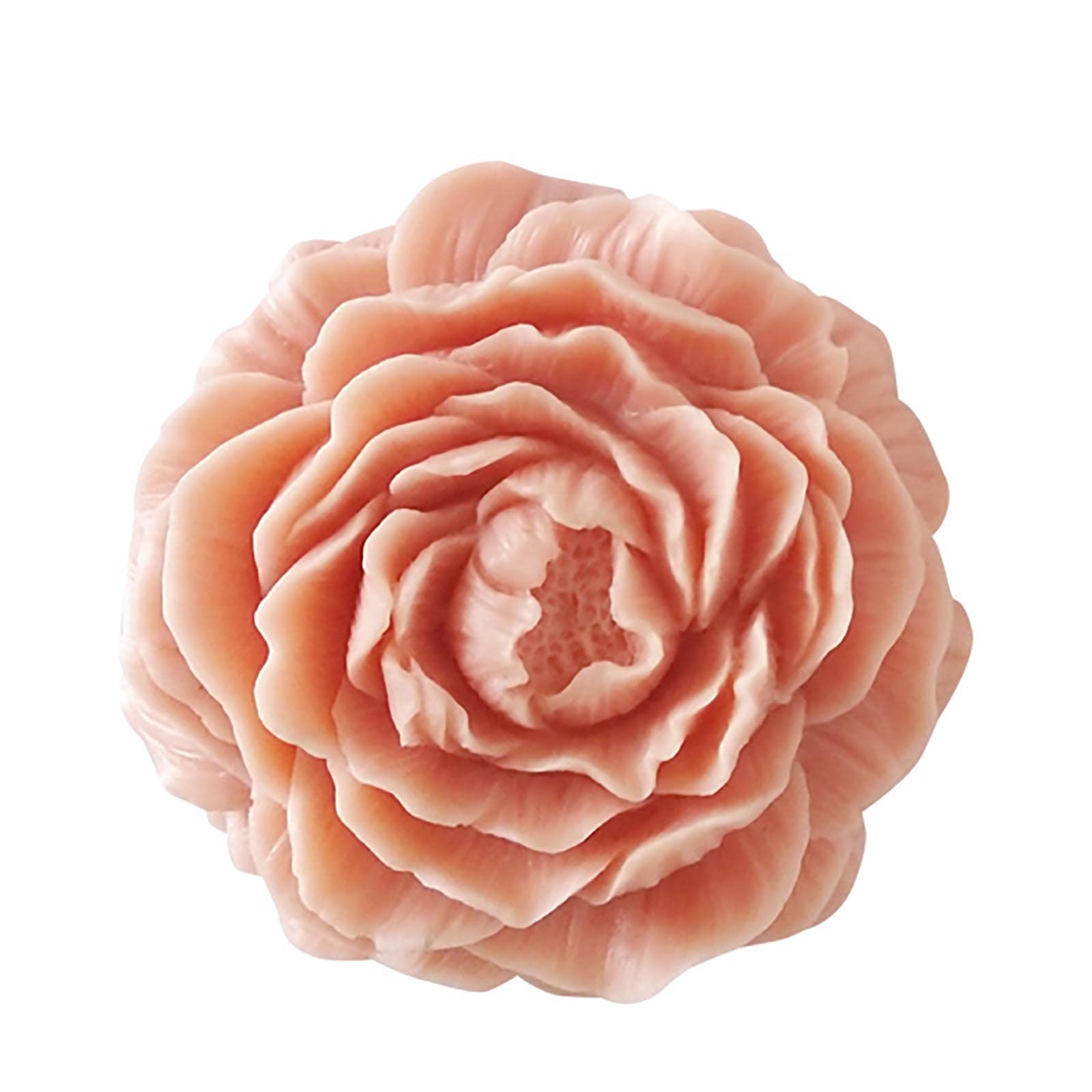 Peony Flower Silicone Soap Molds - 6 Cavity DIY Soap Making Kit for Handmade Soaps, Candles & Resin Crafts - Reusable Non-Stick Baking Mold for Home Decor & Gift Making
