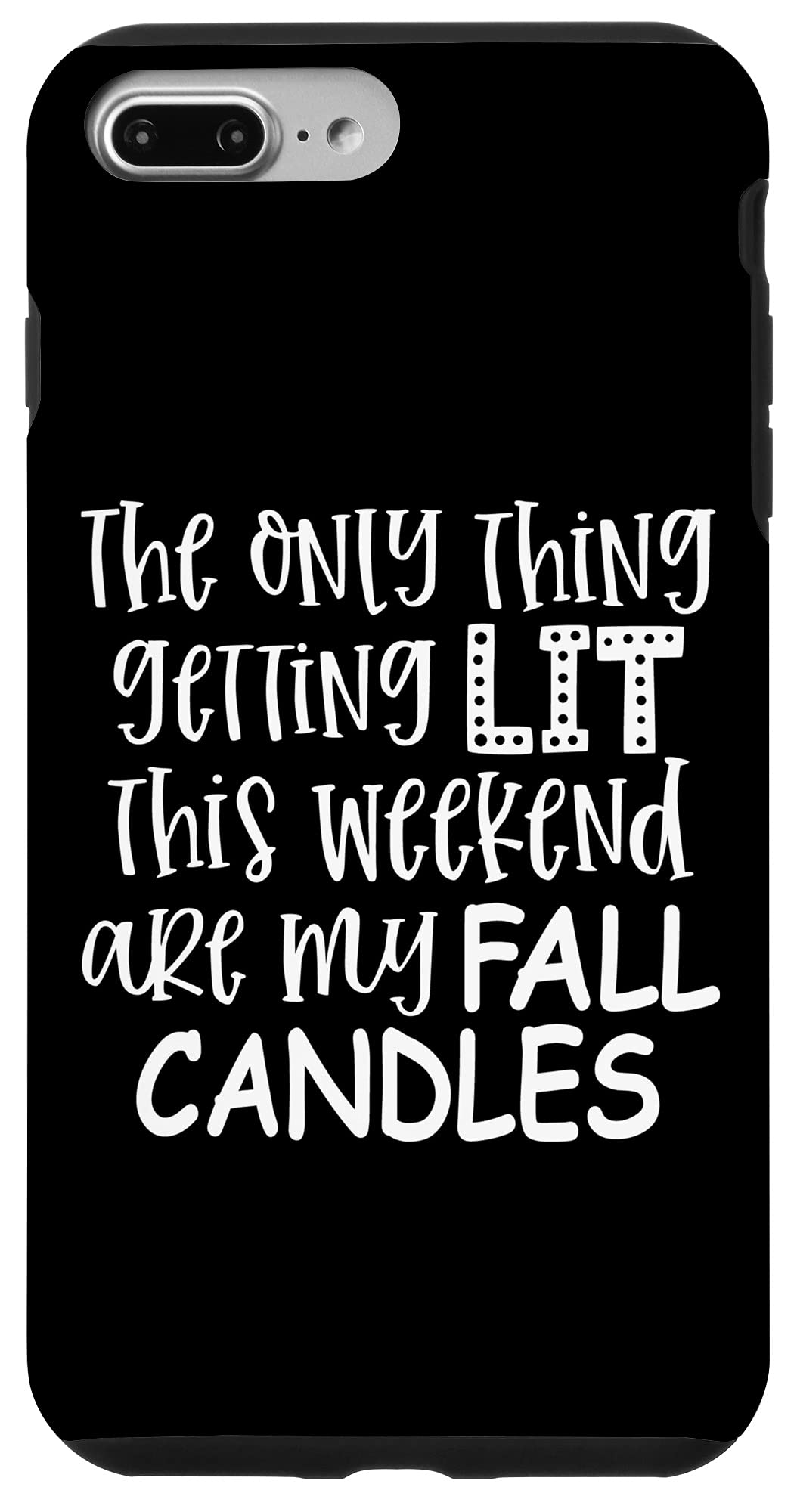 Premium iPhone 7 Plus/8 Plus Phone Case with Elegant Fall Candle Design - Perfect for Autumn Evenings, Thanksgiving Gatherings & Cozy Home Decor